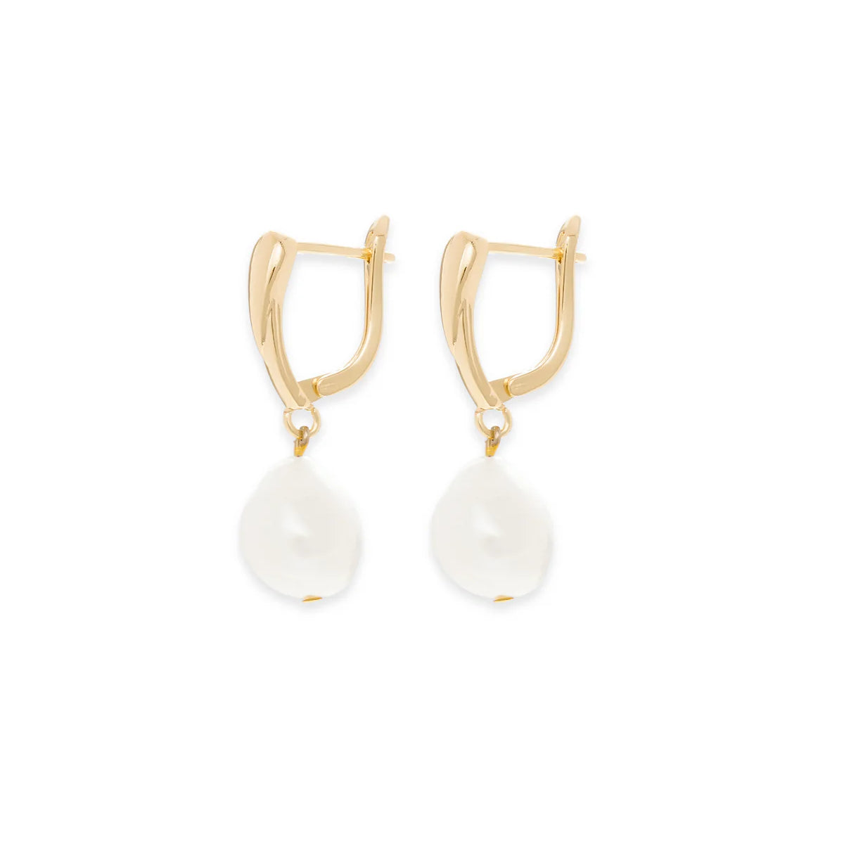 11-12mm Baroque Freshwater Pearl Drop Earrings