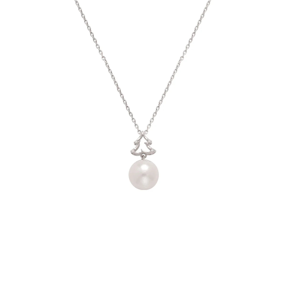 Freshwater Pearl Silver Christmas Tree Pendant