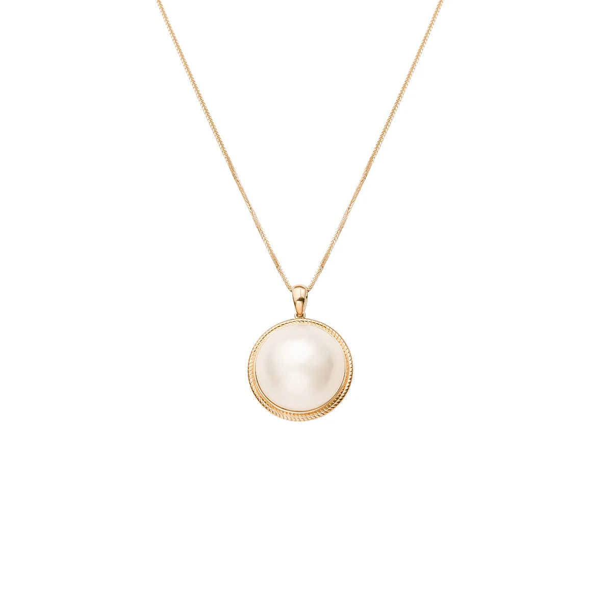 Japanese Seawater Mabe Pearl Pure Core Pendant