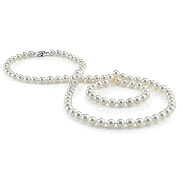 8.5-9.5mm Opera Length Freshwater Pearl Necklace