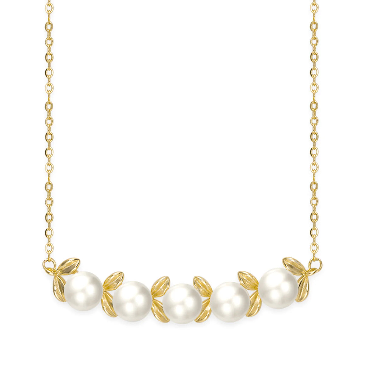 7-8mm White Freshwater Pearl & 14k gold filled Chain Necklace