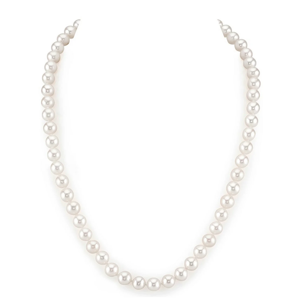 6.5-7.0mm White Freshwater Pearl Necklace - AAA Quality