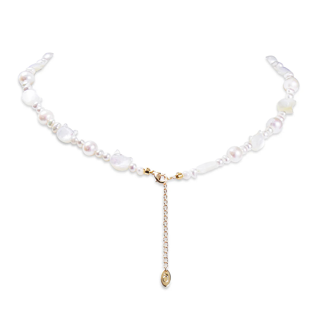 4.0-9.0mm Baroque Freshwater Pearl Kitten Necklace