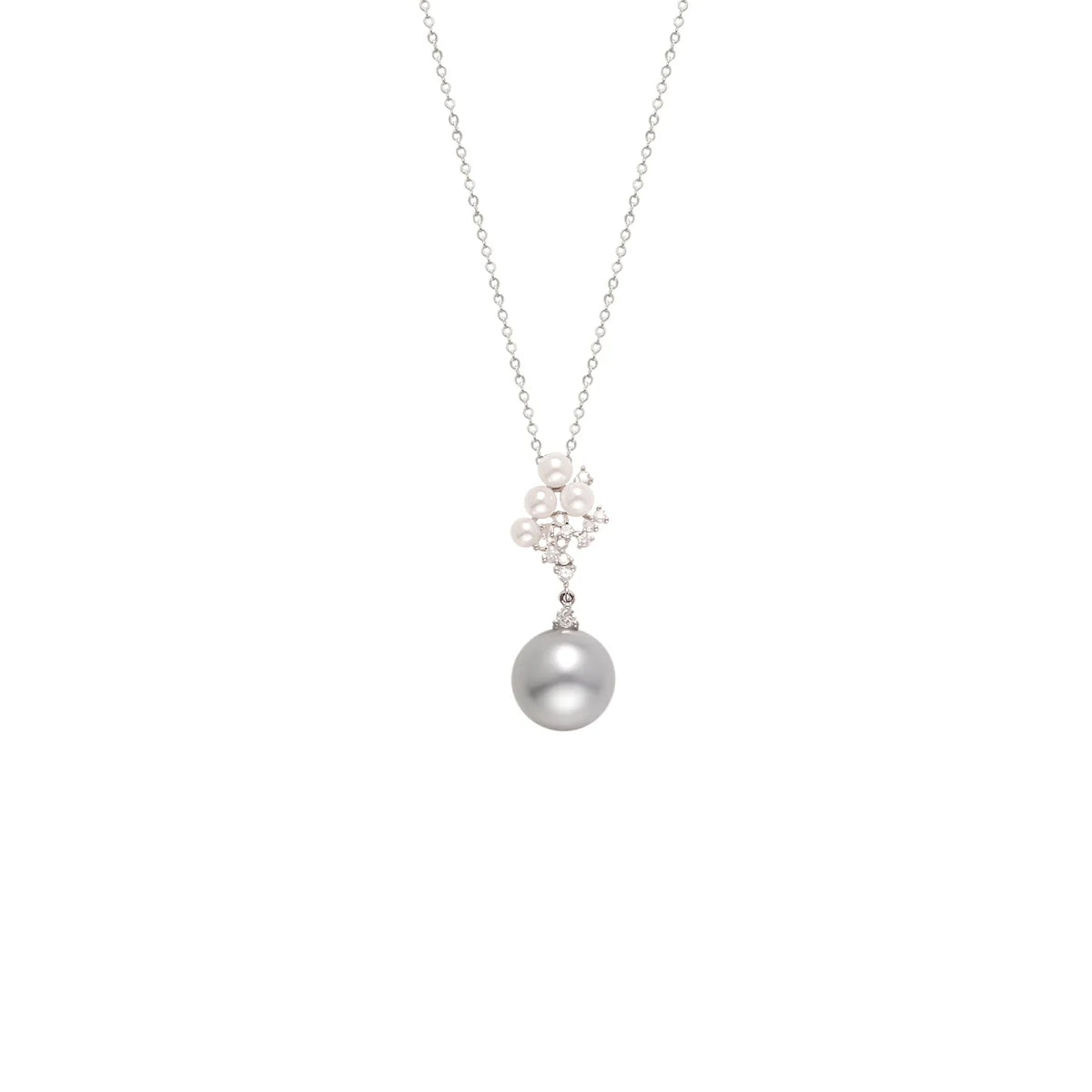 12mm Tahitian Pearl & Diamond Pendant