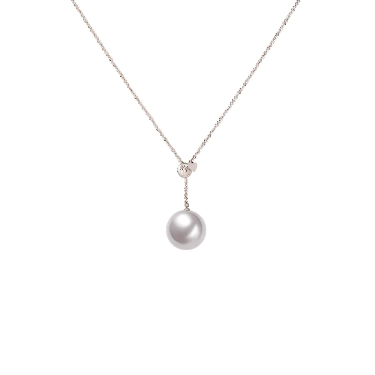 12-13mm White South Sea Pearl Platinum Necklace