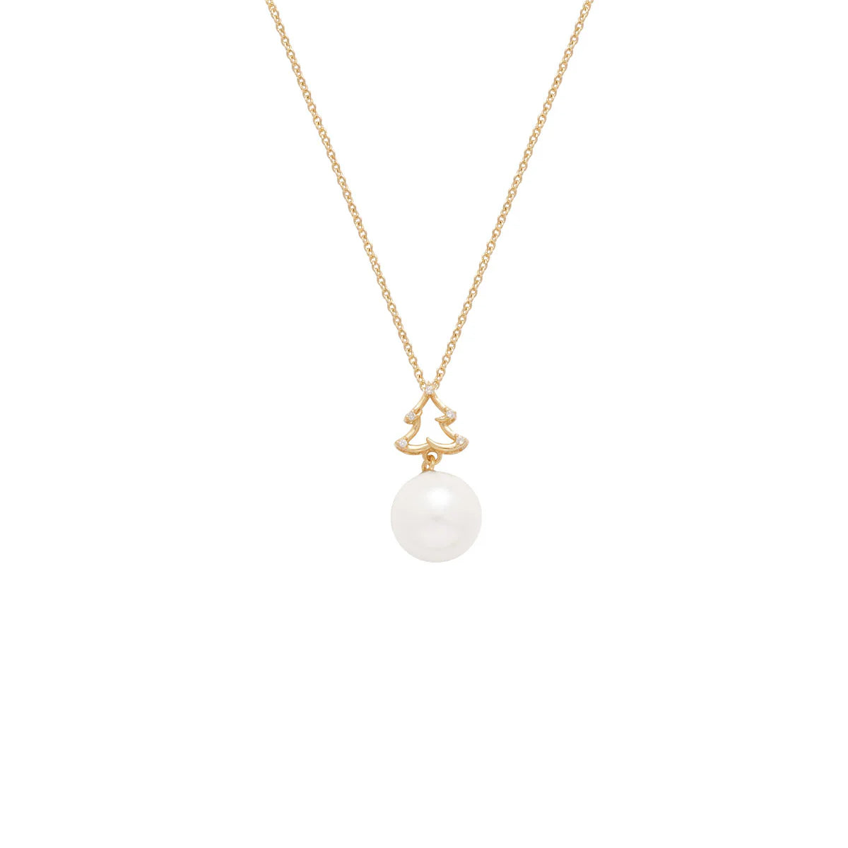 Freshwater Pearl Gold Christmas Tree Pendant