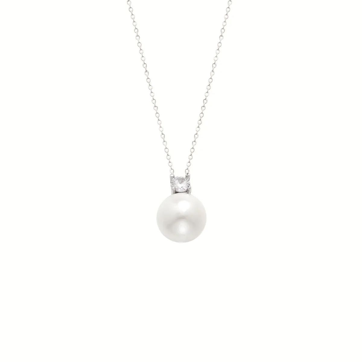 10-11mm Freshwater Pearl & Diamond Pendant