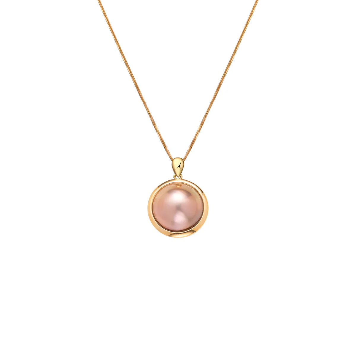 Japanese Seawater Mabe Pearl Treasure Pendant