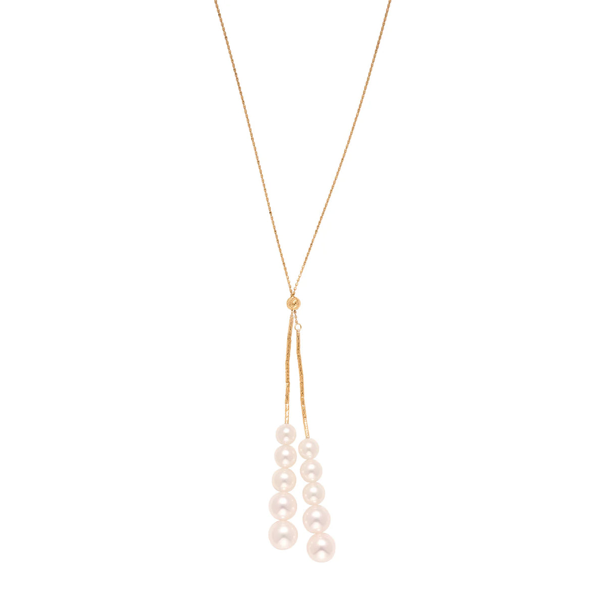 Akoya Pearl Double Cluster Necklace