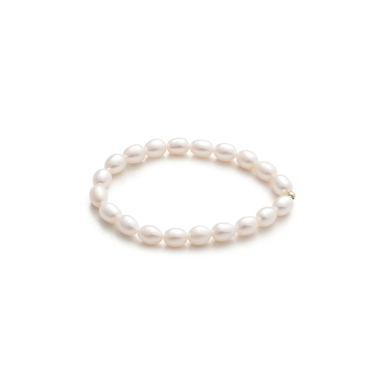 8-9mm White Freshwater Pearl Classic Bracelet