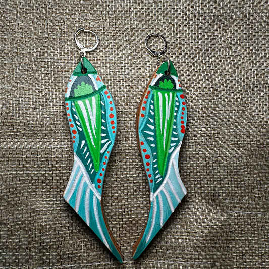 “Qinglin” Hand Made Genuine Leather Earing Ware
