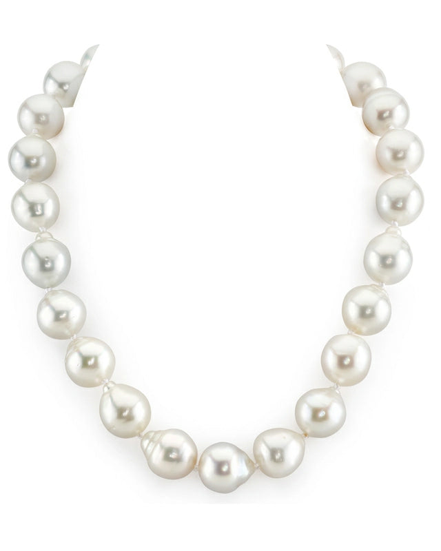 15-16mm White South Sea Baroque Pearl Necklace