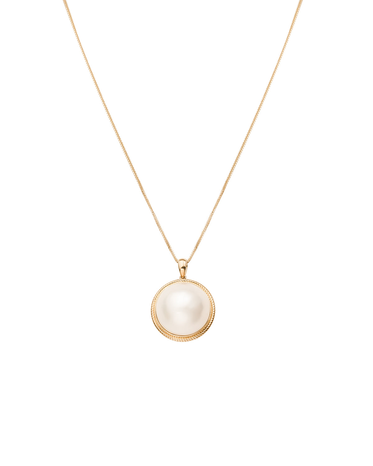 Japanese Seawater Mabe Pearl Pure Core Pendant - Preala Jewels #