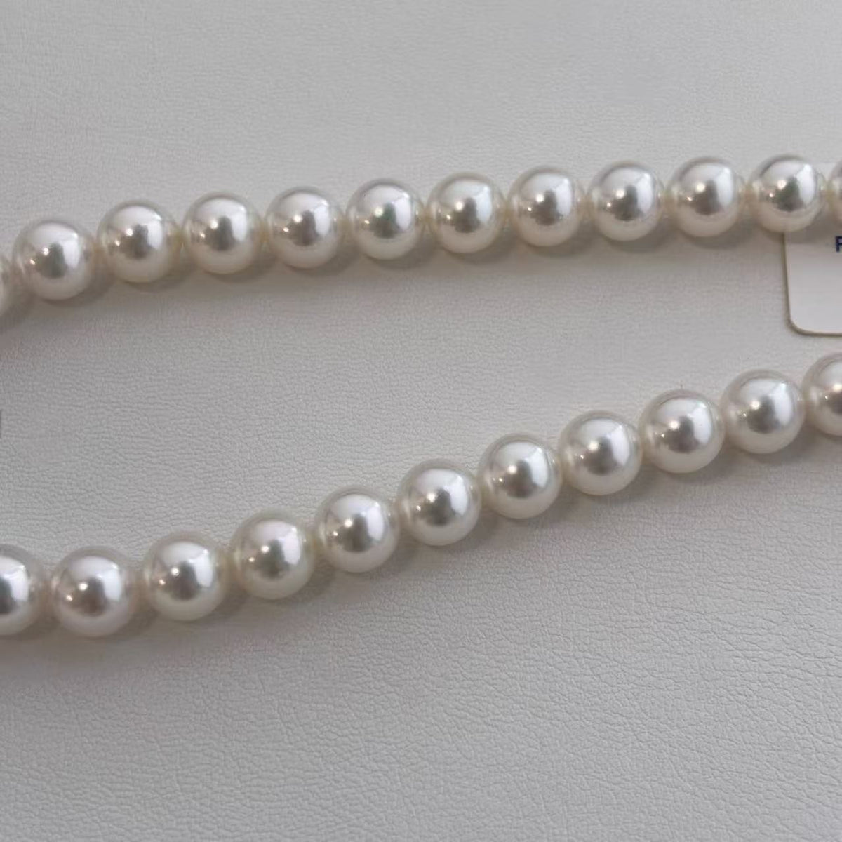 9.0-9.5mm Certified Hanadama Akoya White Pearl Necklace