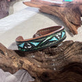 “Facet Emblem” Hand Made Genuine Leather Bracelet