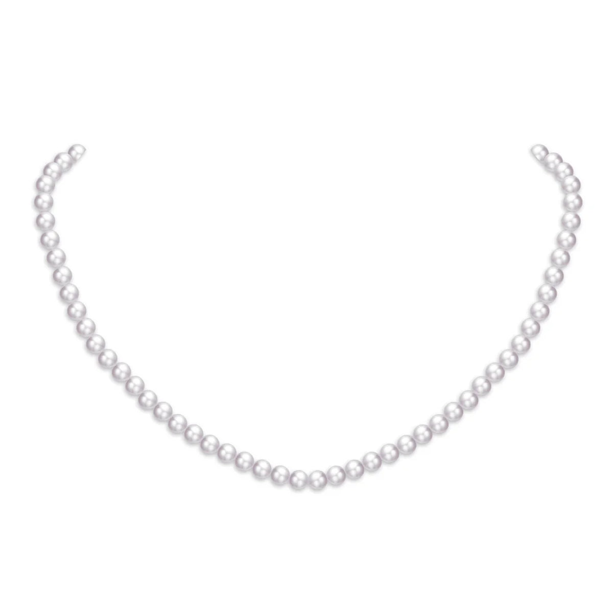 3.5-4.0mm White Freshwater Graduated Pearl Necklace-AAAA Quality