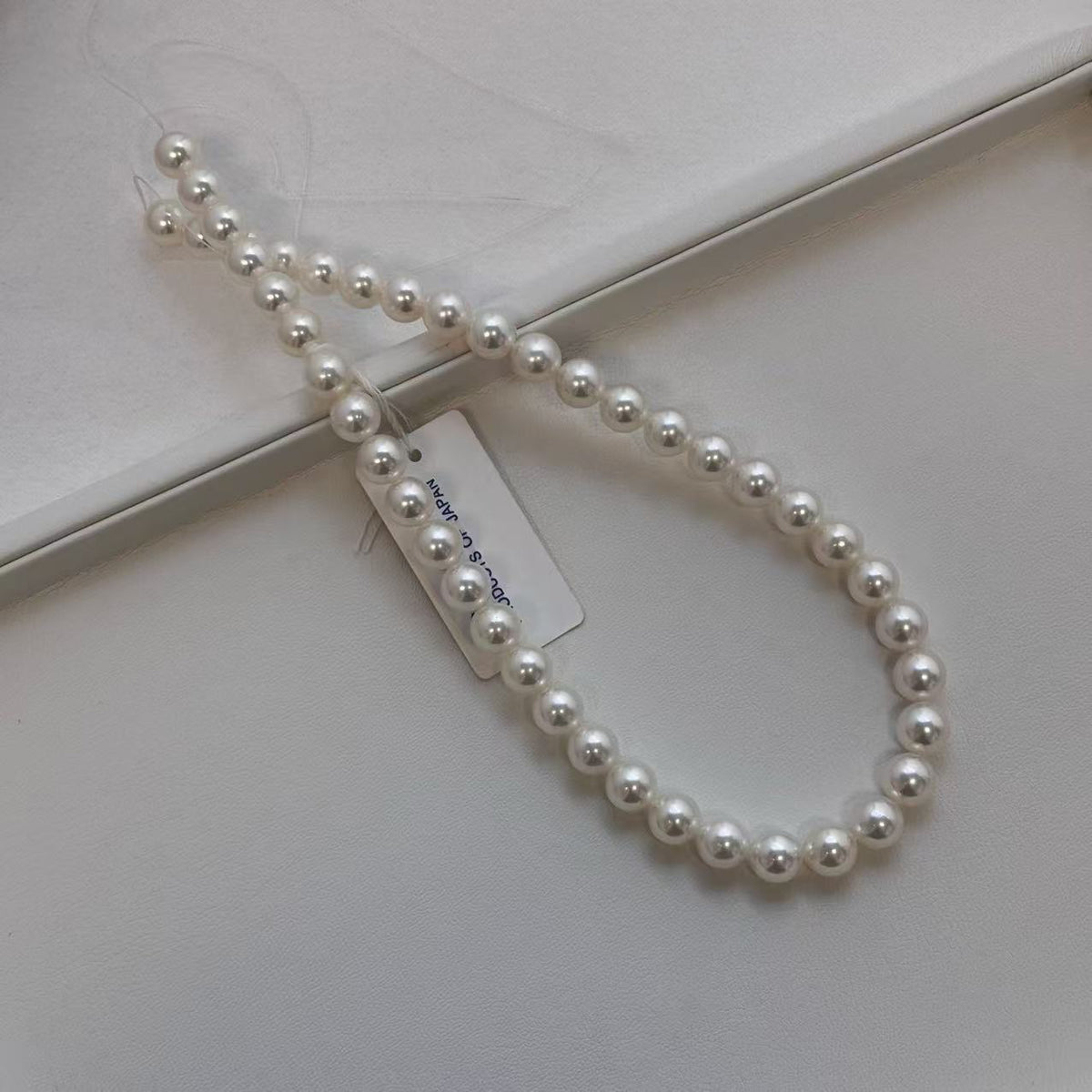 9.0-9.5mm Certified Hanadama Akoya White Pearl Necklace