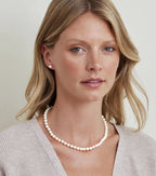6.5-7.0mm Japanese Akoya White Pearl Necklace - AAA Quality