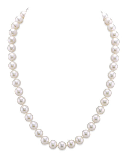 8.0-8.5mm White Freshwater Pearl Necklace - AAAA Quality