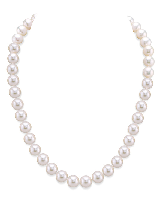 8.5-9.5mm White Freshwater Pearl Necklace - AAAA Quality