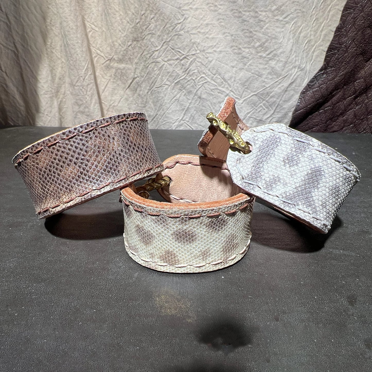 Hand Made Original Color Sand Snake Skin Bracelet