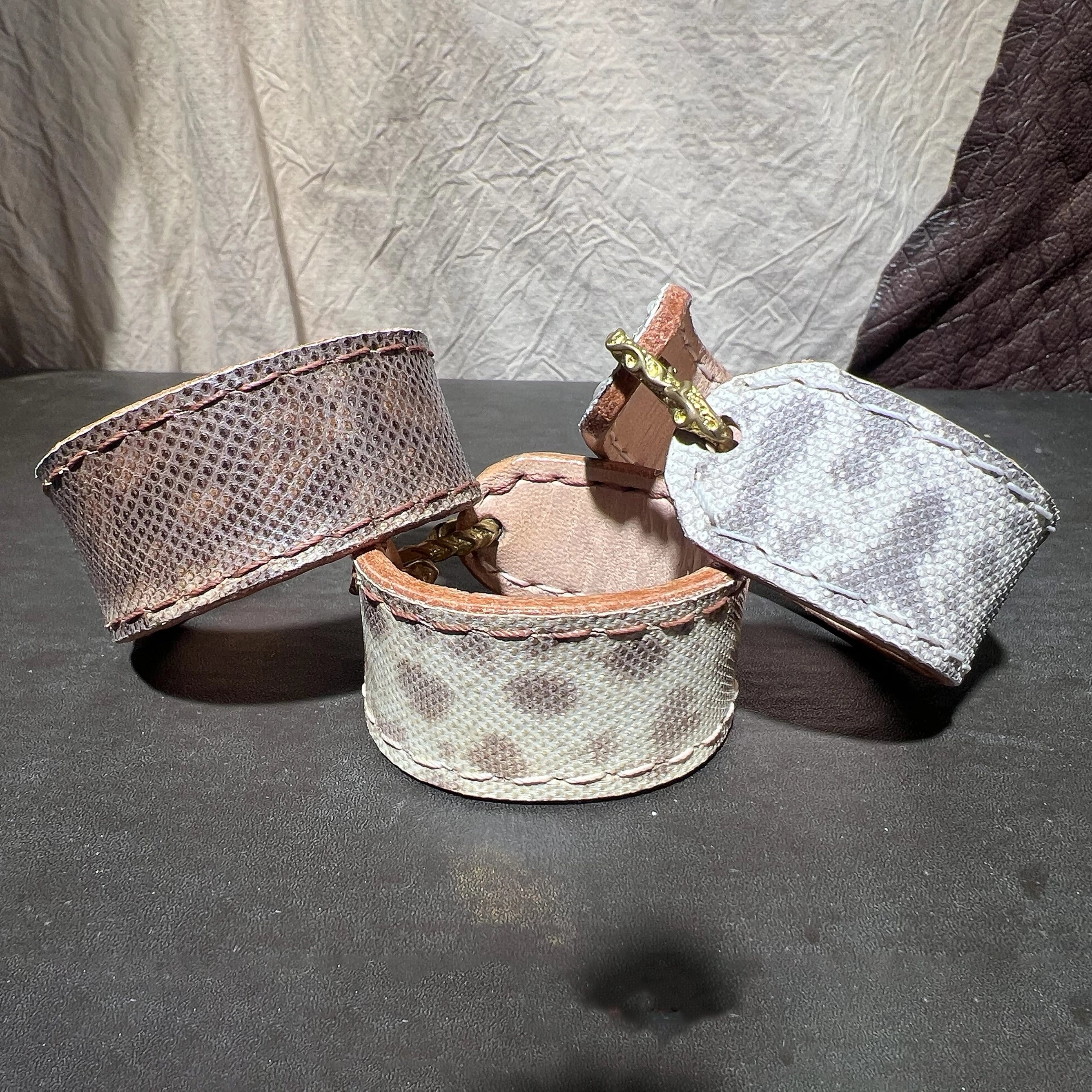 Hand Made Original Color Sand Snake Skin Bracelet