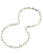 6.0-6.5mm Japanese Akoya White Pearl Necklace - AAA Quality