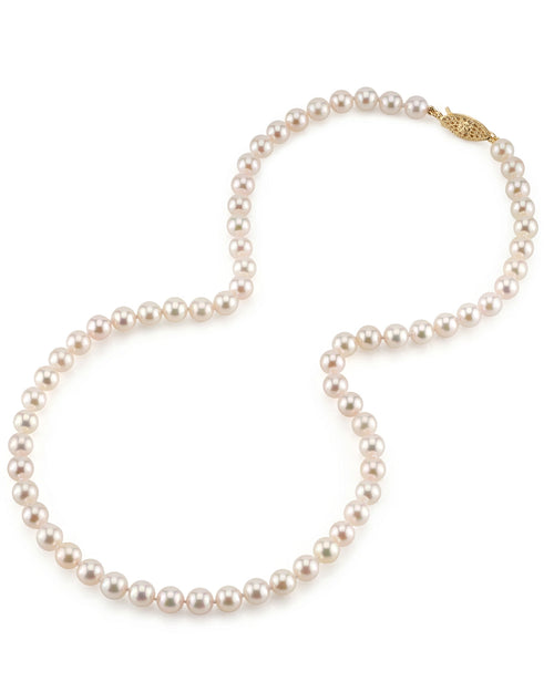 6.0-6.5mm Japanese Akoya White Pearl Necklace - AAA Quality