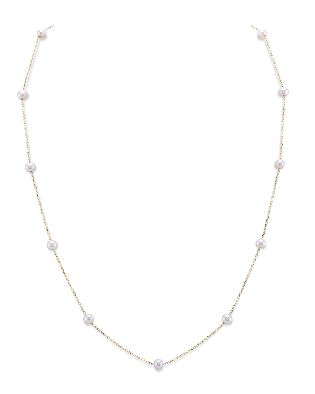White Freshwater Pearl Tincup Molly Necklace