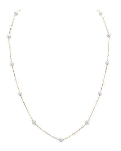 White Freshwater Pearl Tincup Molly Necklace
