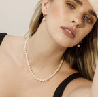 3.0-9.0mm White Freshwater Graduated Pearl Necklace