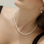 3.0-9.0mm White Freshwater Graduated Pearl Necklace