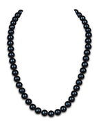 7.5-8.0mm Black Freshwater Pearl Necklace - AAA Quality